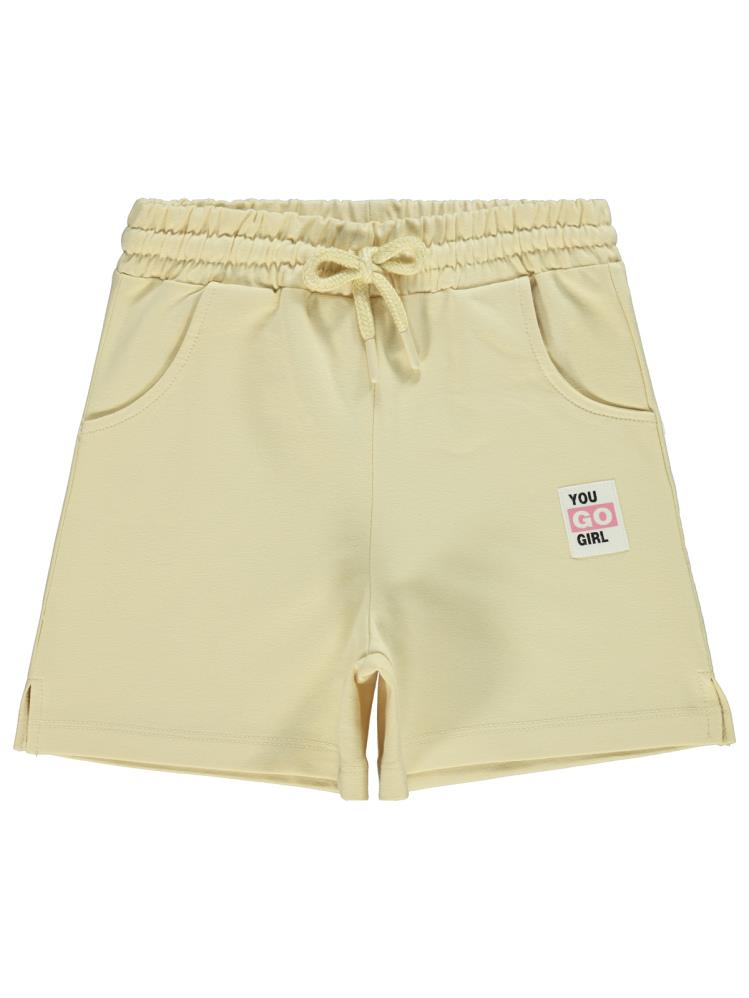 Civil Girls Basic 10-13 Yaş Şort - Sarı