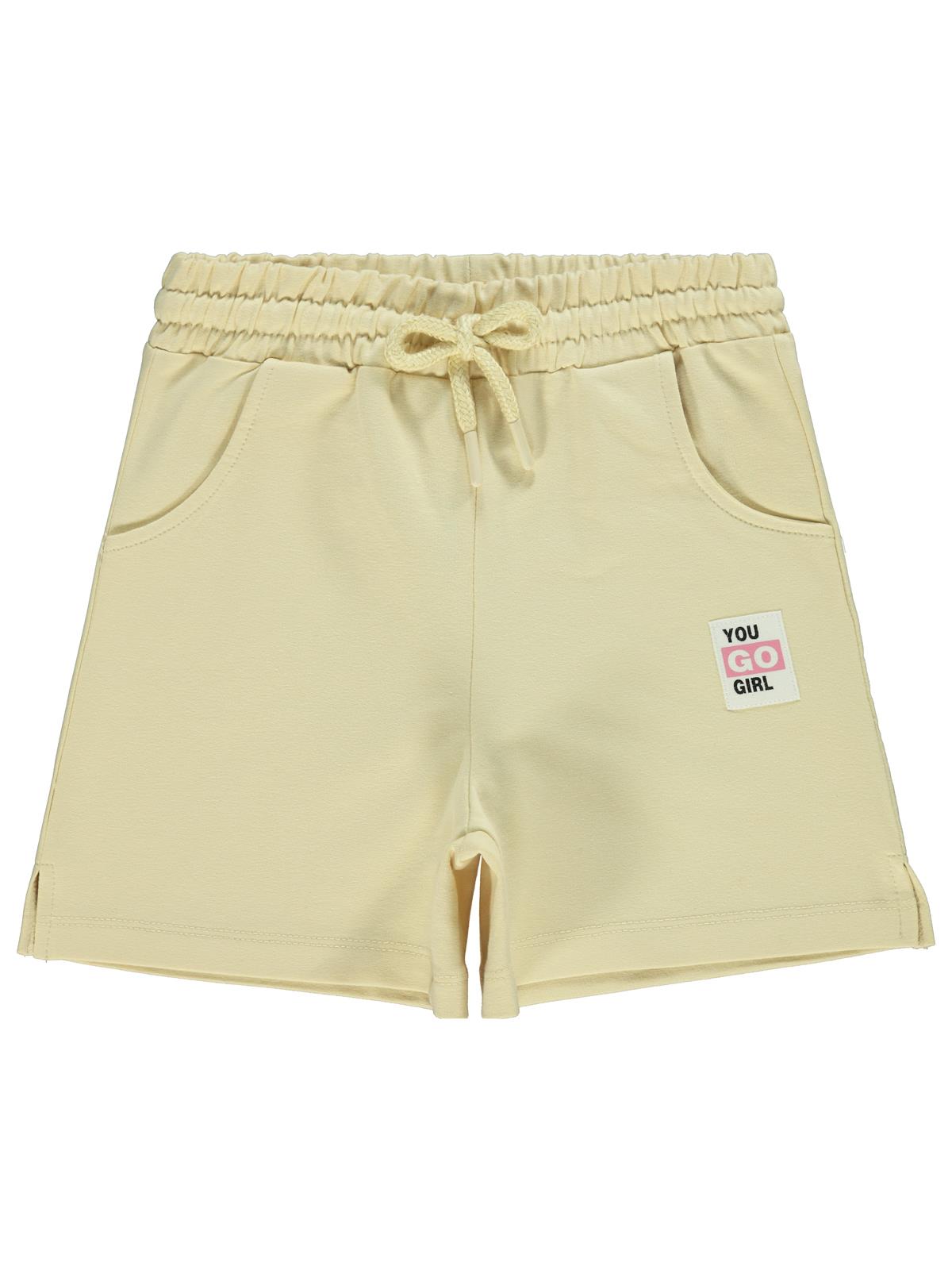 Civil Girls Basic 6-9 Yaş Şort - Sarı