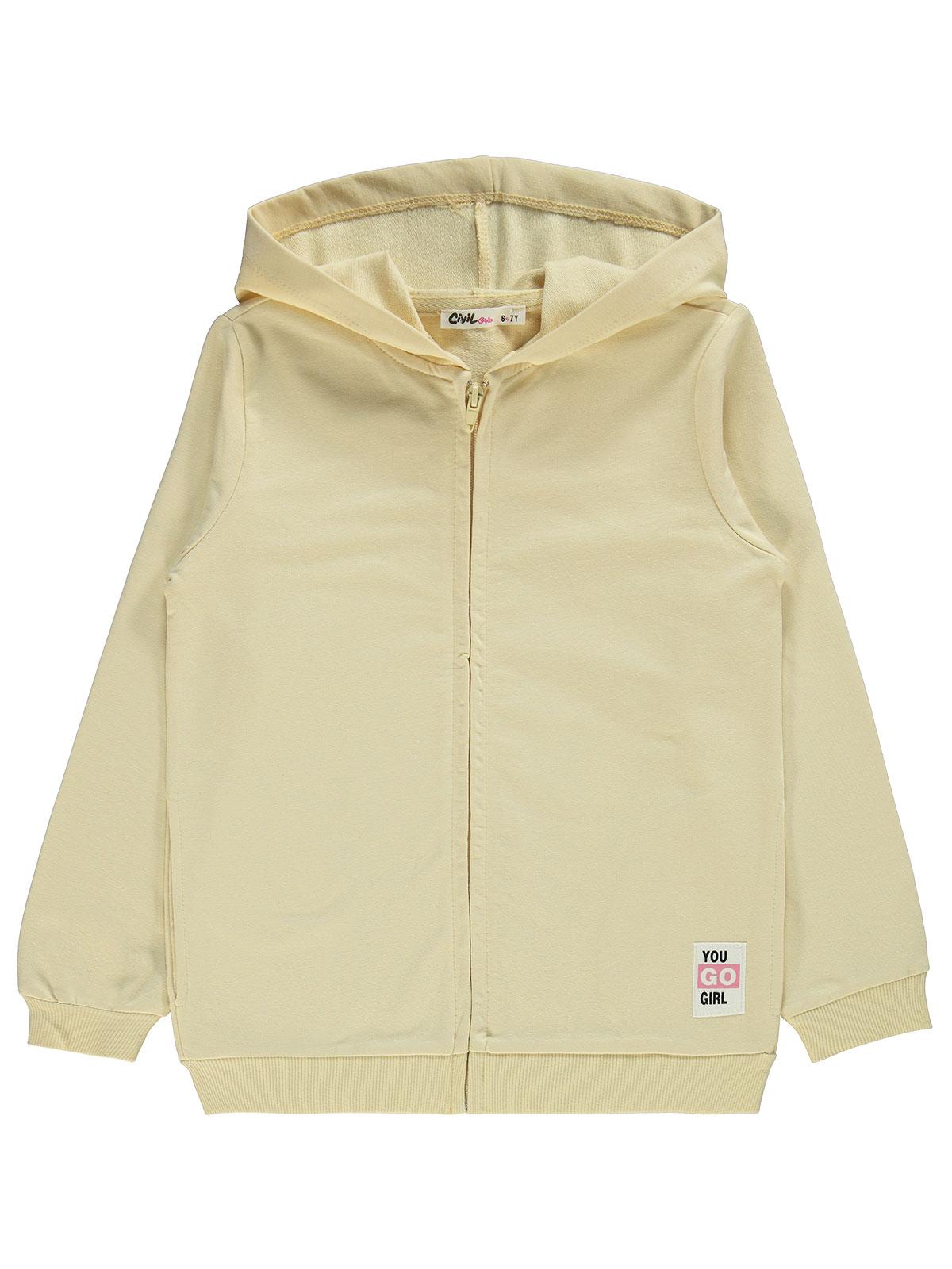 Civil Girls Basic 6-9 Yaş Hırka - Sarı