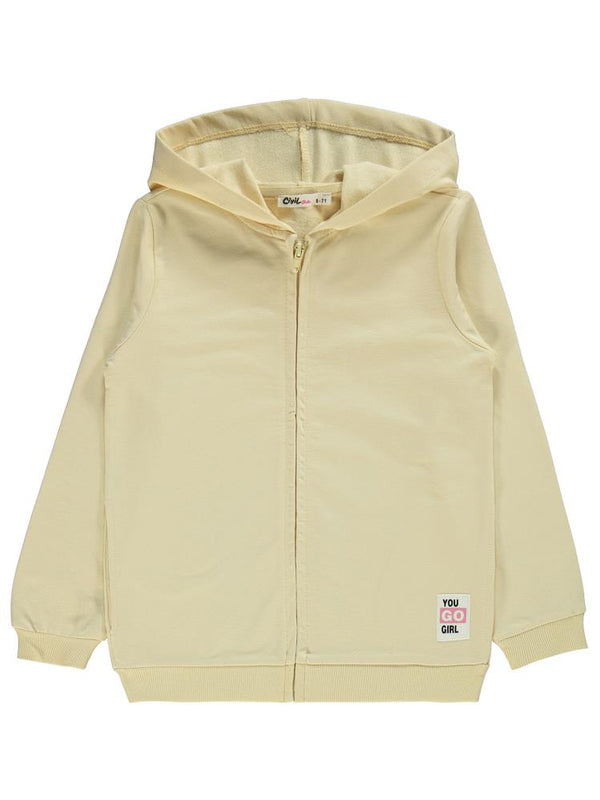 Civil Girls Basic 10-13 Yaş Hırka - Sarı