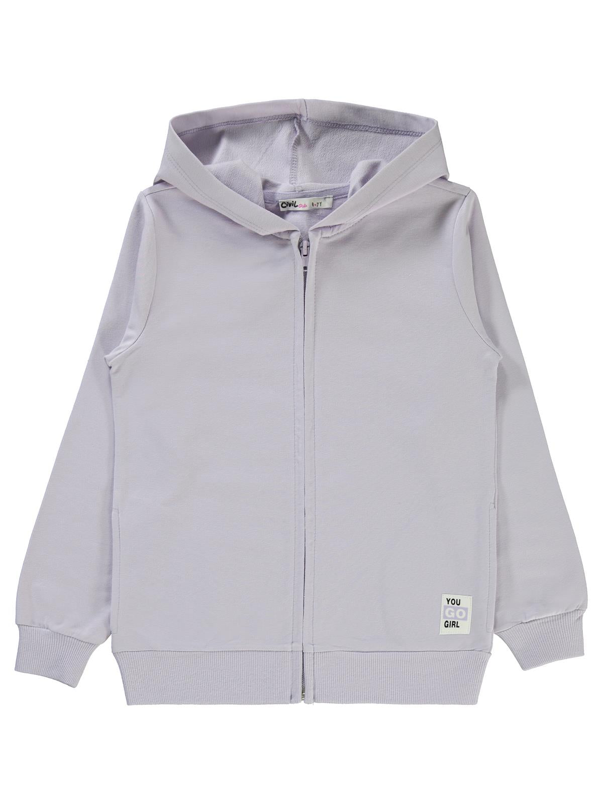 Civil Girls Basic 6-9 Yaş Hırka - Lila