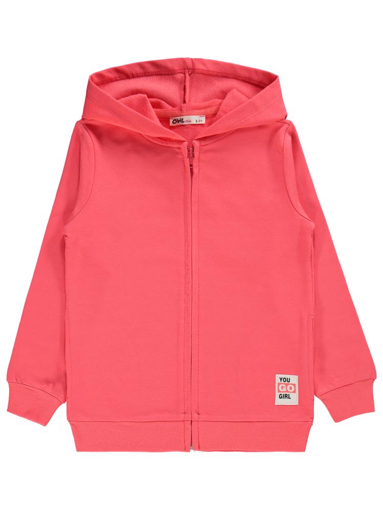 Civil Girls Basic 10-13 Yaş Hırka - Kırmızı