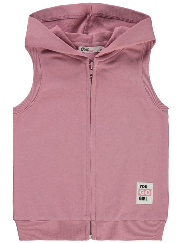 Civil Girls Basic 2-5 Yaş Yelek - Pembe