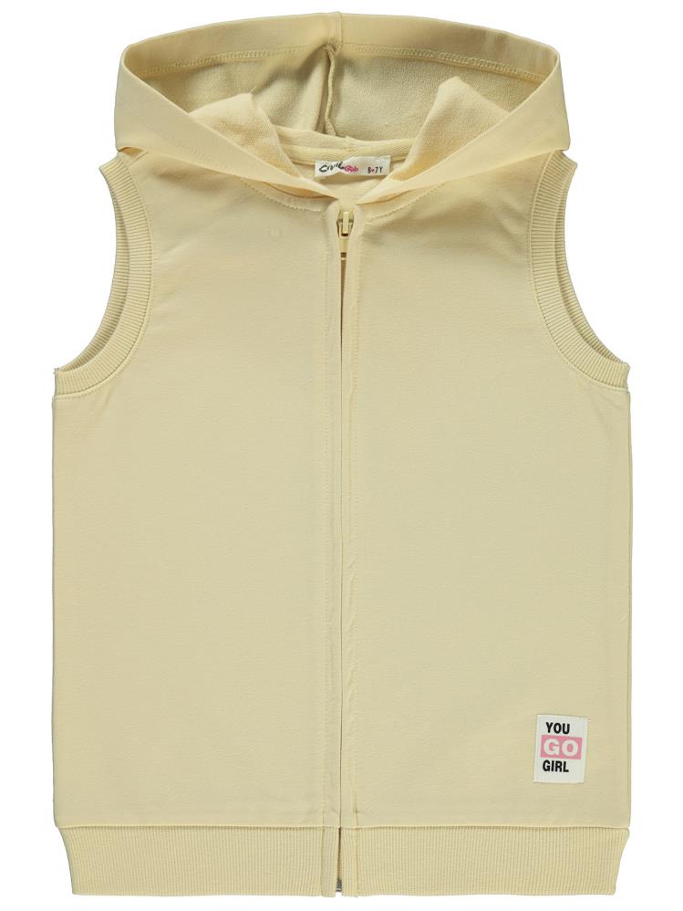 Civil Girls Basic 6-9 Yaş Yelek - Sarı