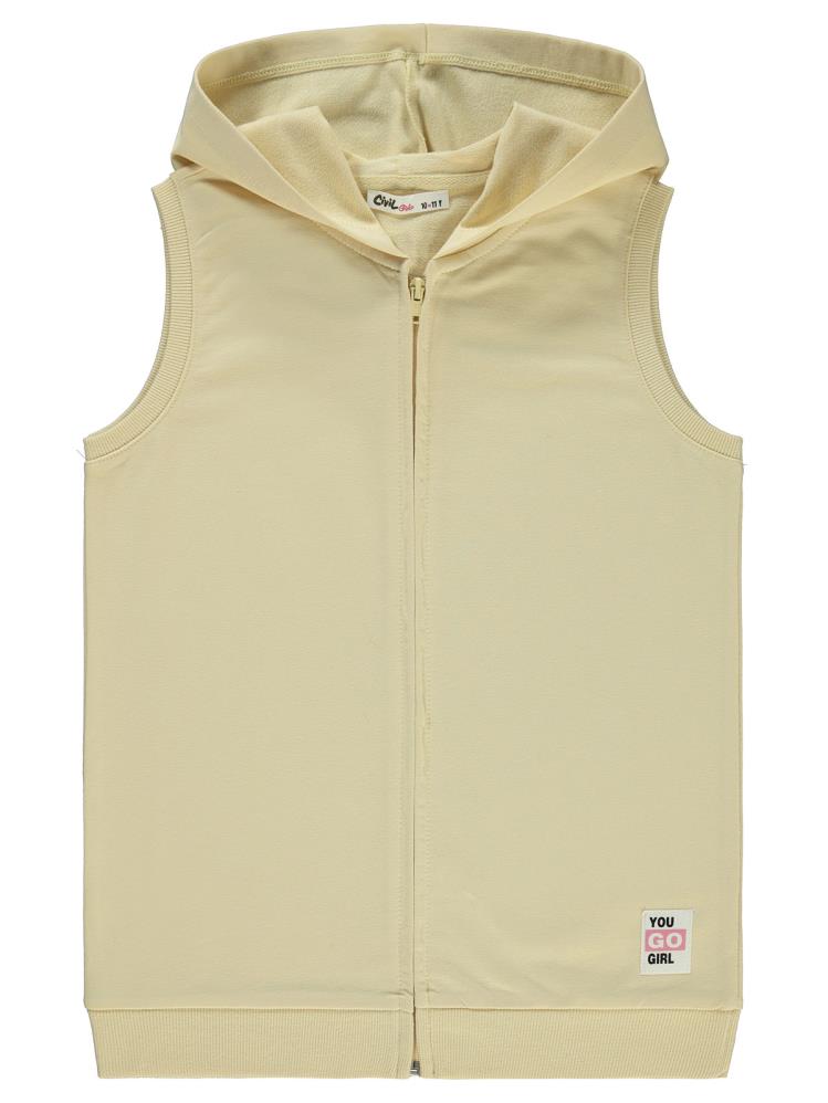 Civil Girls Basic 10-13 Yaş Yelek - Sarı