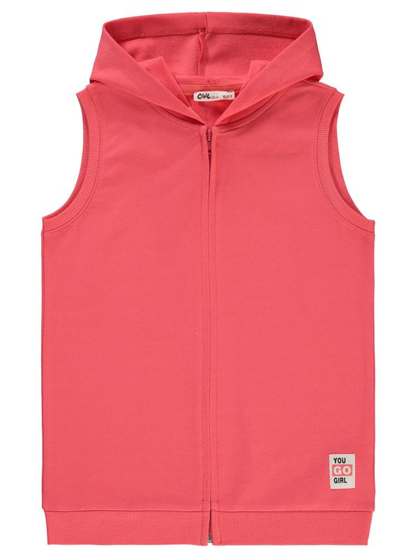 Civil Girls Basic 10-13 Yaş Yelek - Kırmızı
