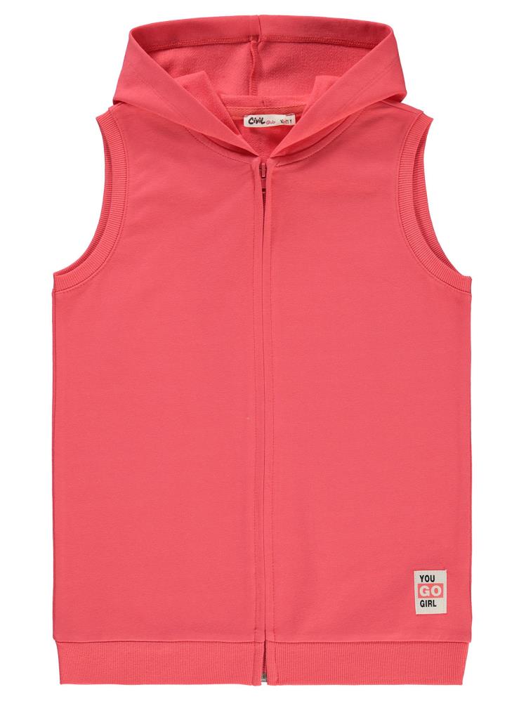 Civil Girls Basic 10-13 Yaş Yelek - Kırmızı