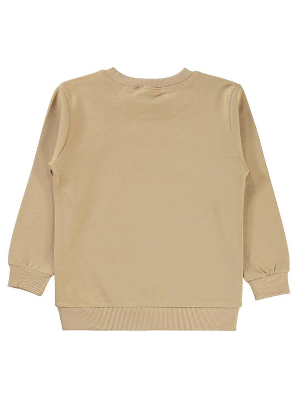 Civil Girls Papatya Baskılı 2-5 Yaş Sweatshirt - Bej