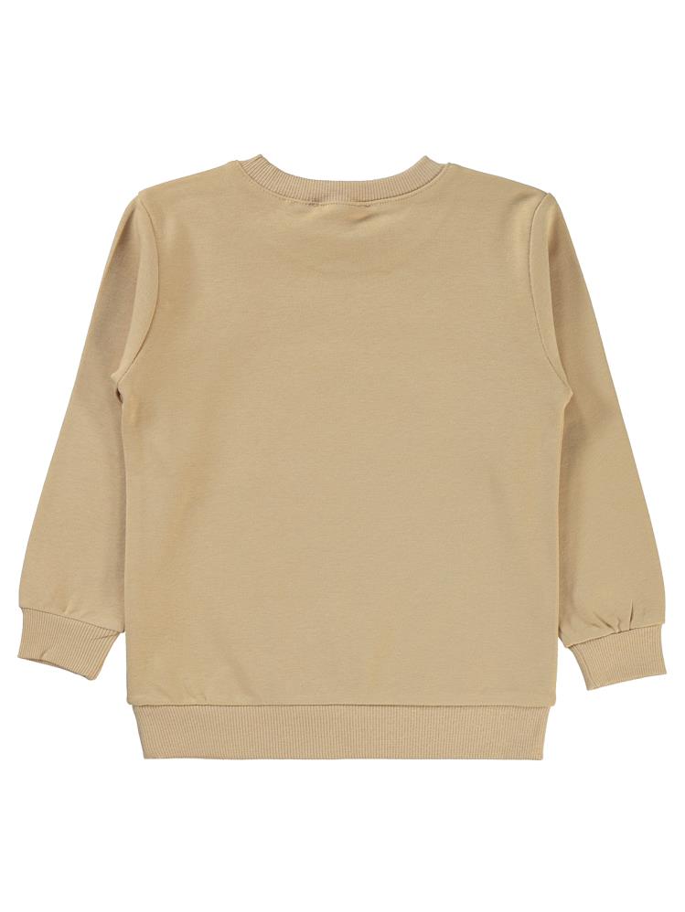 Civil Girls Papatya Baskılı 2-5 Yaş Sweatshirt - Bej