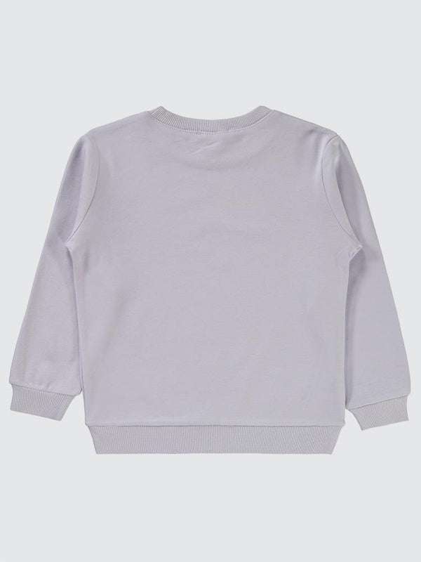 Civil Girls Very Tasty Baskılı 2-5 Yaş Sweatshirt - Lila