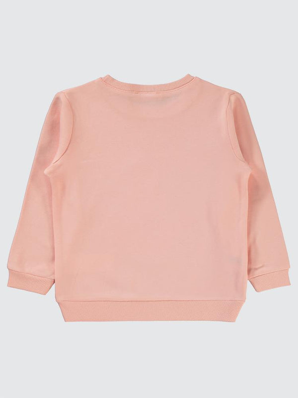 Civil Girls Very Tasty Baskılı 2-5 Yaş Sweatshirt - Pudra
