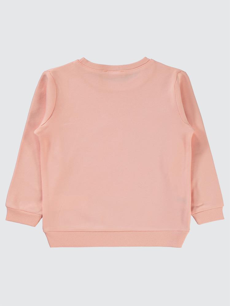 Civil Girls Very Tasty Baskılı 2-5 Yaş Sweatshirt - Pudra