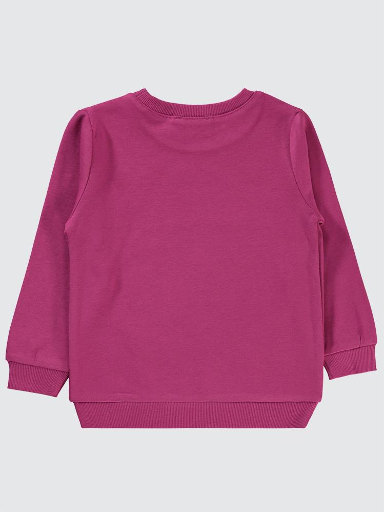 Civil Girls Tavşanlar Baskılı 2-5 Yaş Sweatshirt - Fusya