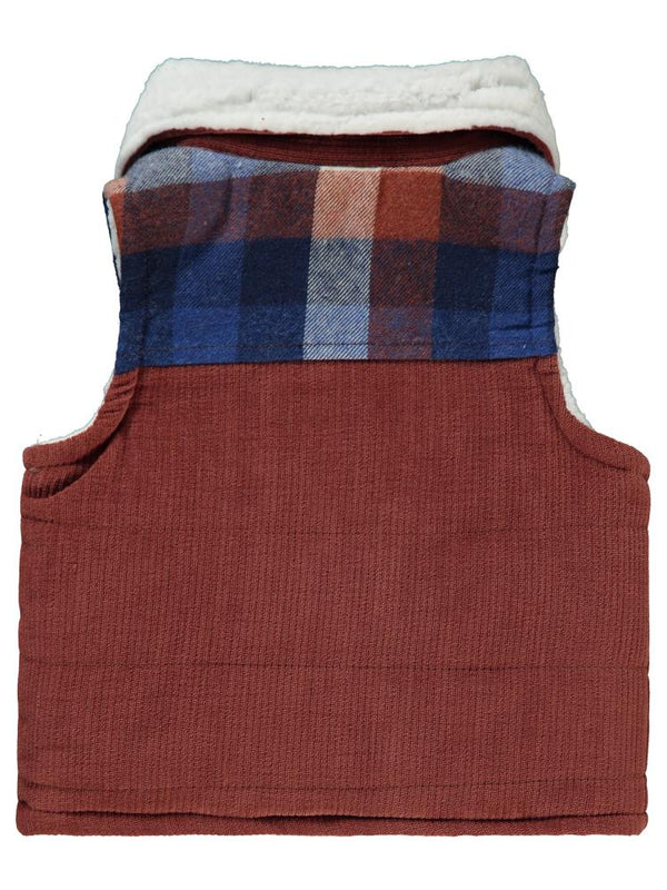 Civil Baby Yaka Velsoftlu 6-18 Ay Yelek - Kahverengi