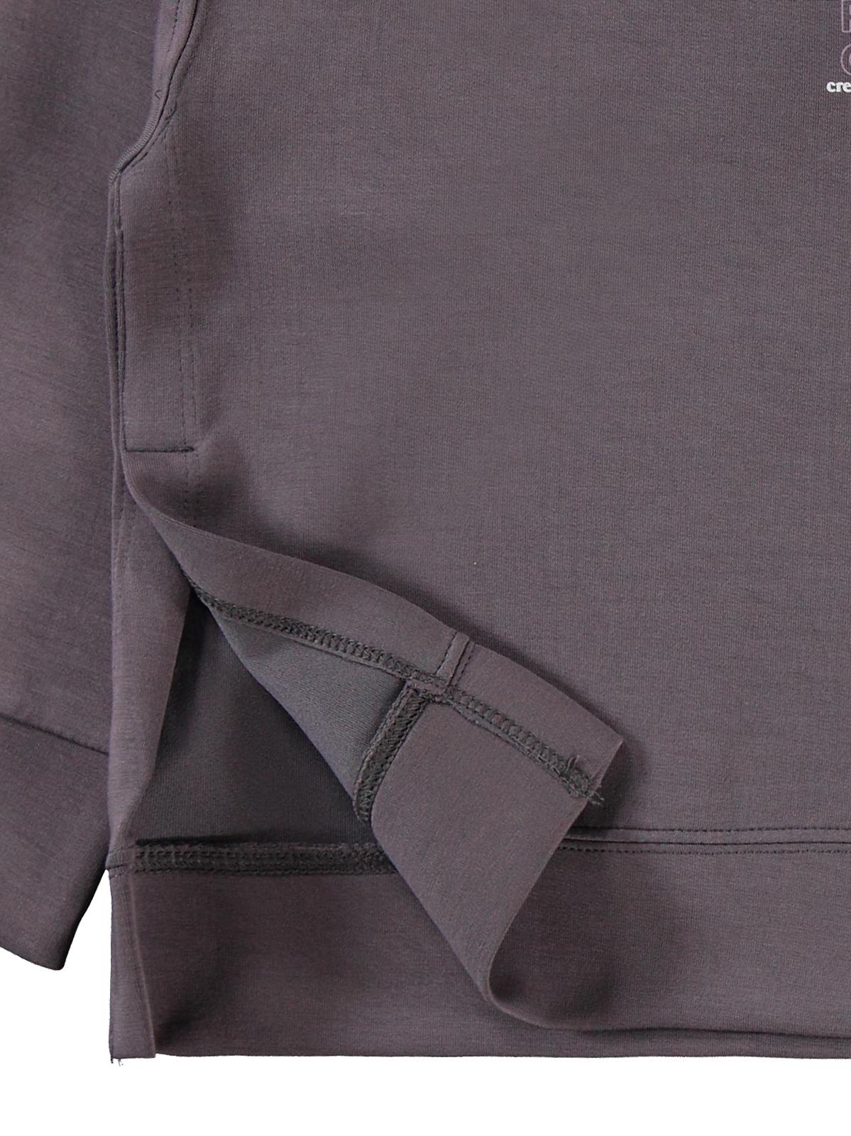 Civil Kız Çocuk Beautiful Baskılı Sweatshirt | Double Face İnterlok | Okul Kreş ve Günlük Kullanım - Gri