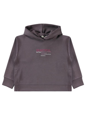 Civil Girls Beautiful Baskılı 10-13 Yaş Sweatshirt - Gri