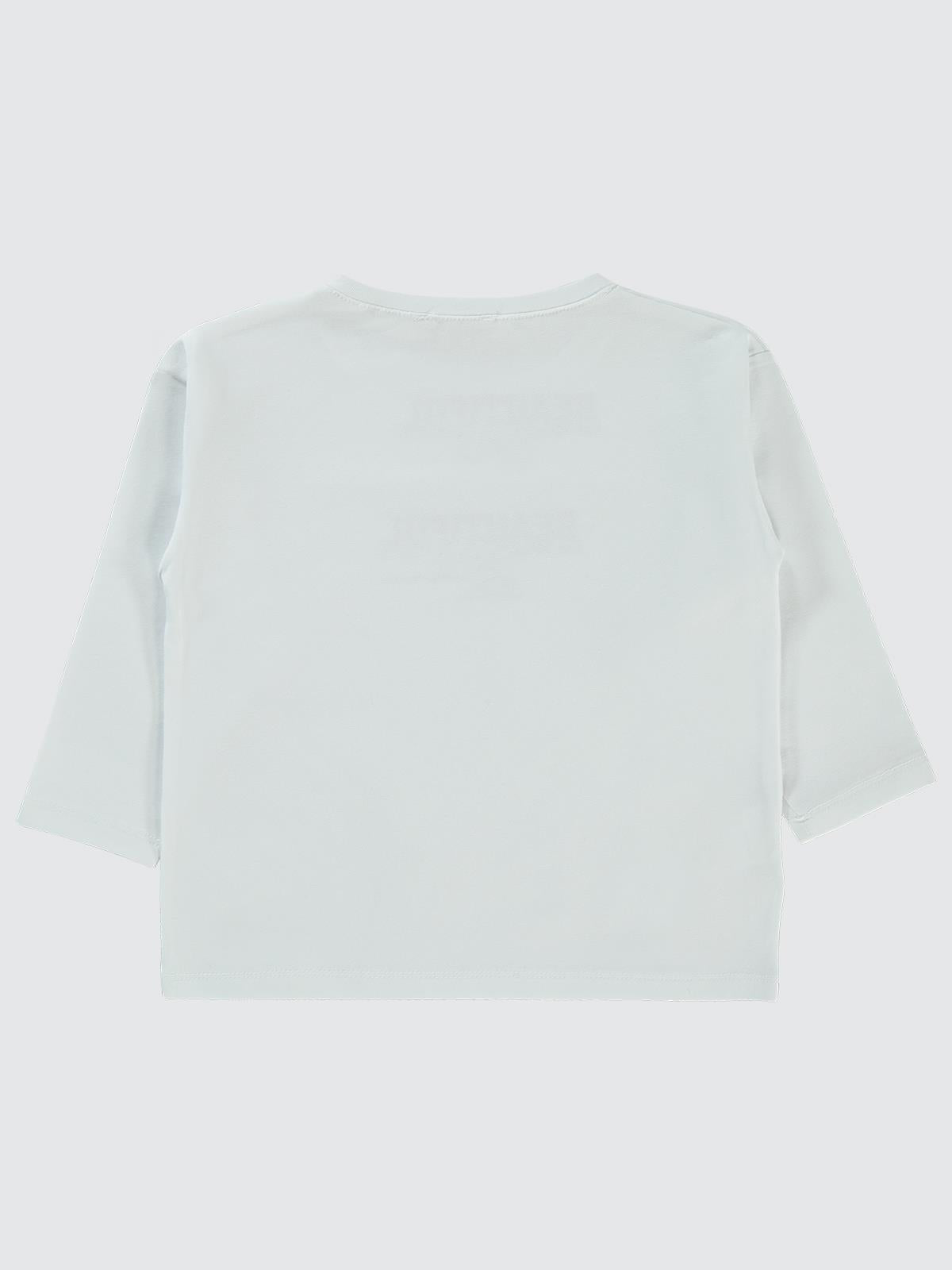 Civil Girls Beautiful Baskılı 2-5 Yaş Sweatshirt - Beyaz