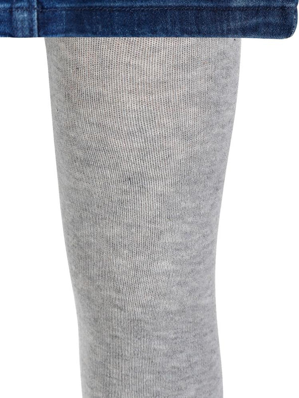 Civil Girls Düz Desenli 3-11 Yaş Çocuk Kız Külotlu Çorap - Gri