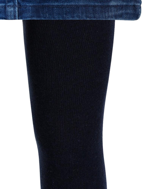 Civil Girls Düz Desenli 3-11 Yaş Çocuk Kız Külotlu Çorap - Lacivert