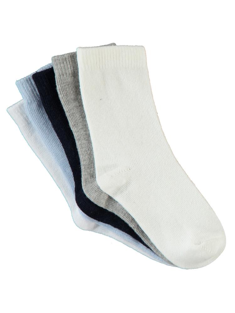 Civil Boys Basic Düz Çizgi 5'li 2-12 Yaş Soket Çorap