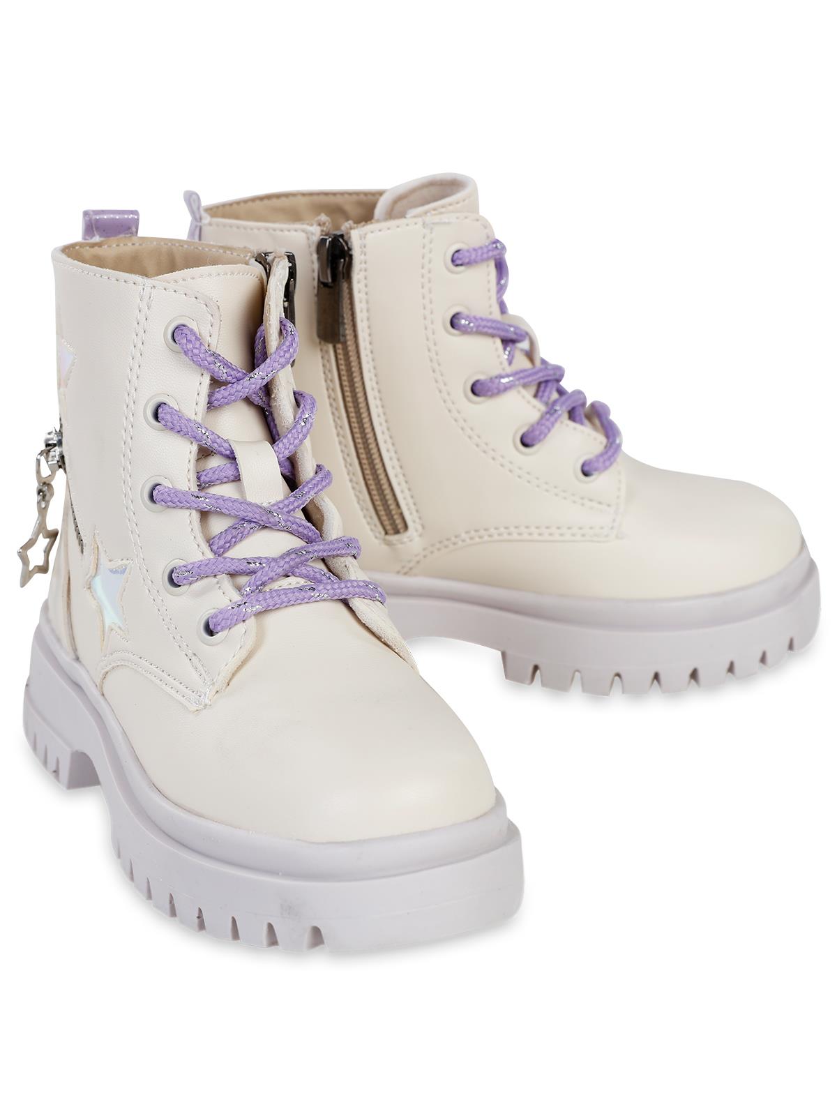 Civil Boots Kız Çocuk Bot 31-35 Numara   - Bej