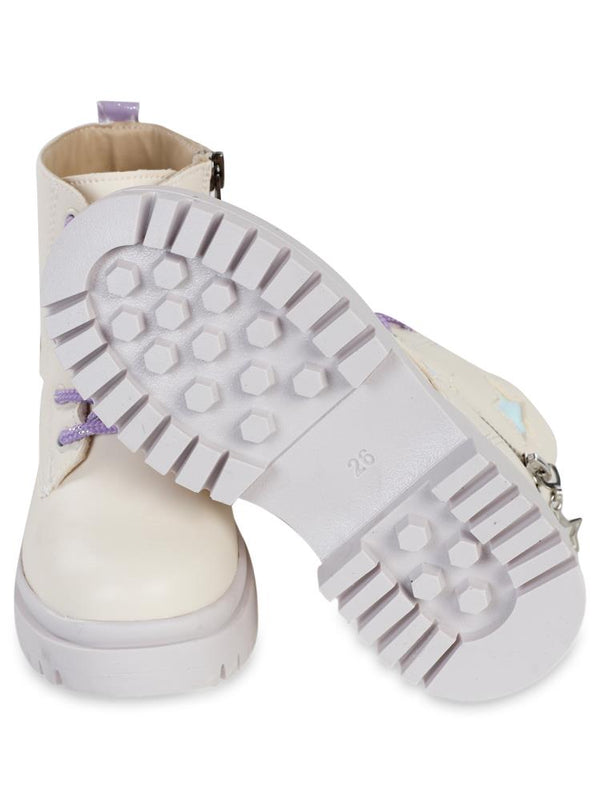 Civil Boots Kız Çocuk Bot 31-35 Numara   - Bej