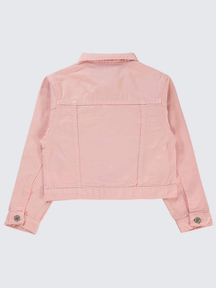 Civil Girls Keten 10-13 Yaş Ceket - Pembe
