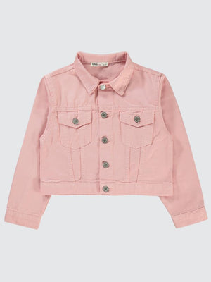Civil Girls Keten 10-13 Yaş Ceket - Pembe
