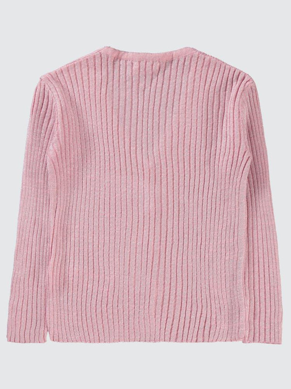 Civil Girls Simli 10-13 Yaş Hırka - Pudra