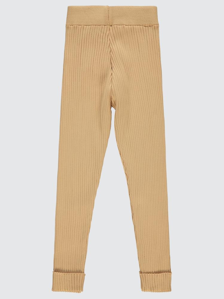 Civil Girls Çizgili 6-9 Yaş Tayt - Bej