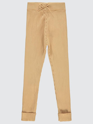 Civil Girls Çizgili 6-9 Yaş Tayt - Bej