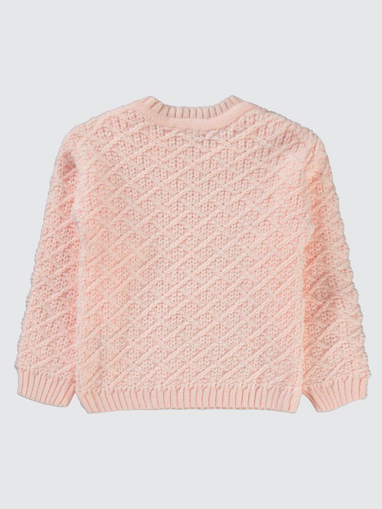 Civil Girls Armalı 2-5 Yaş Kazak - Pudra