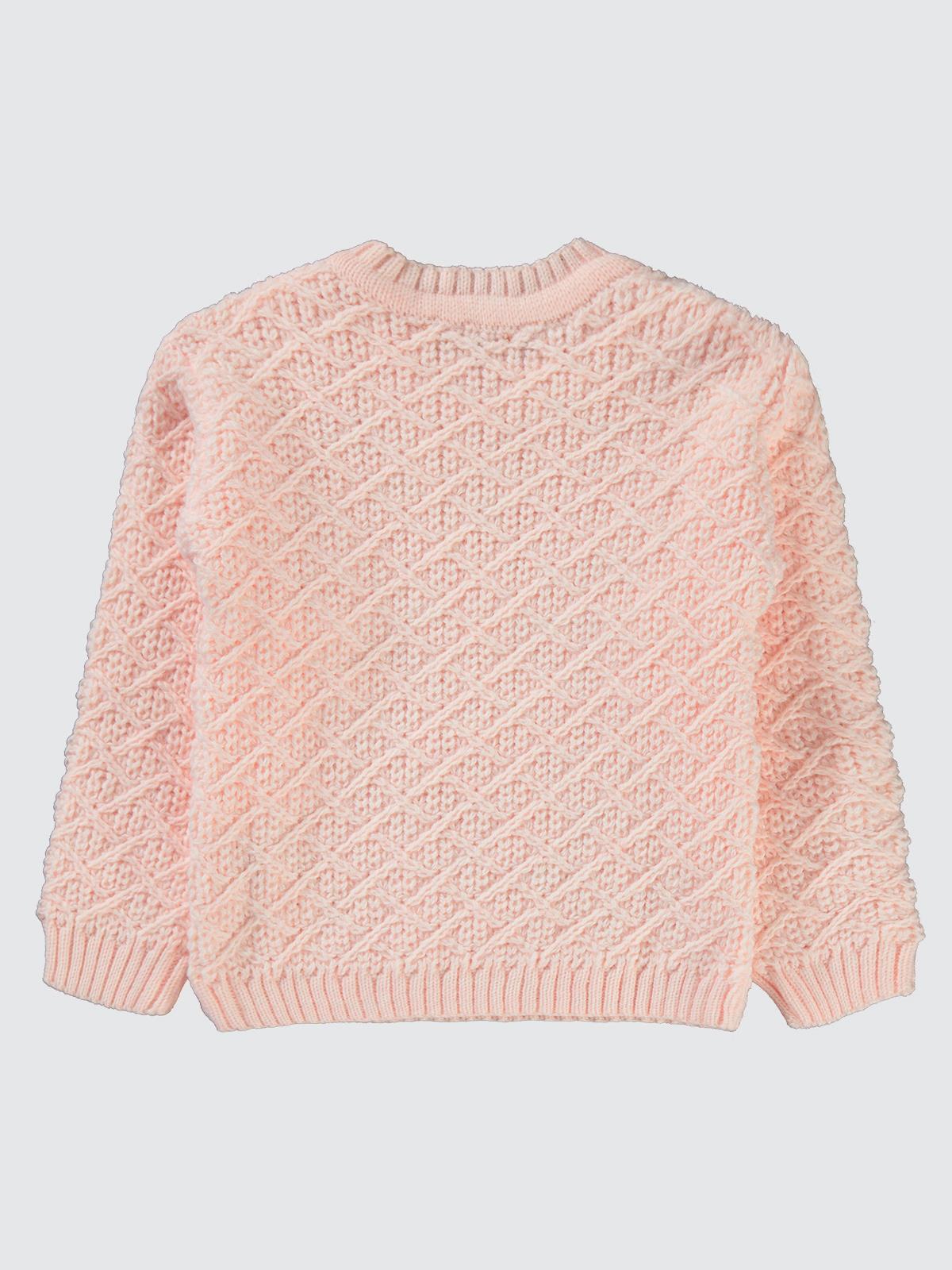 Civil Girls Armalı 2-5 Yaş Kazak - Pudra