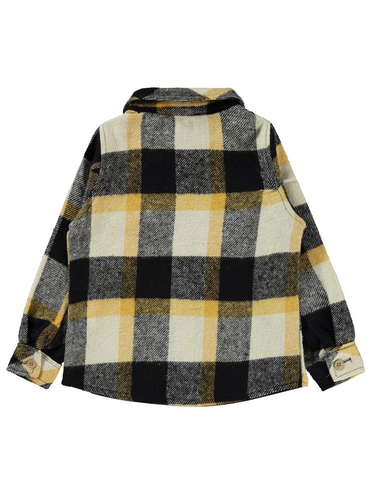 Civil Boys Çift Cepli Ekoseli 2-5 Yaş Gömlek - Kahverengi