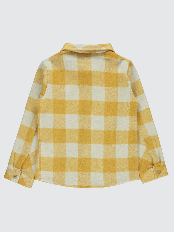 Civil Boys Armalı Ekoseli 6-9 Yaş Gömlek - Kahverengi