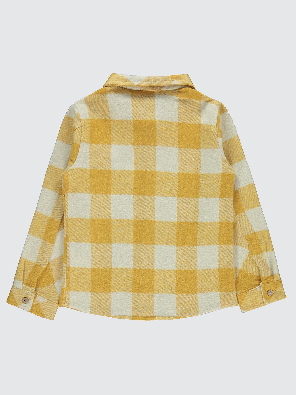 Civil Boys Armalı Ekoseli 6-9 Yaş Gömlek - Kahverengi