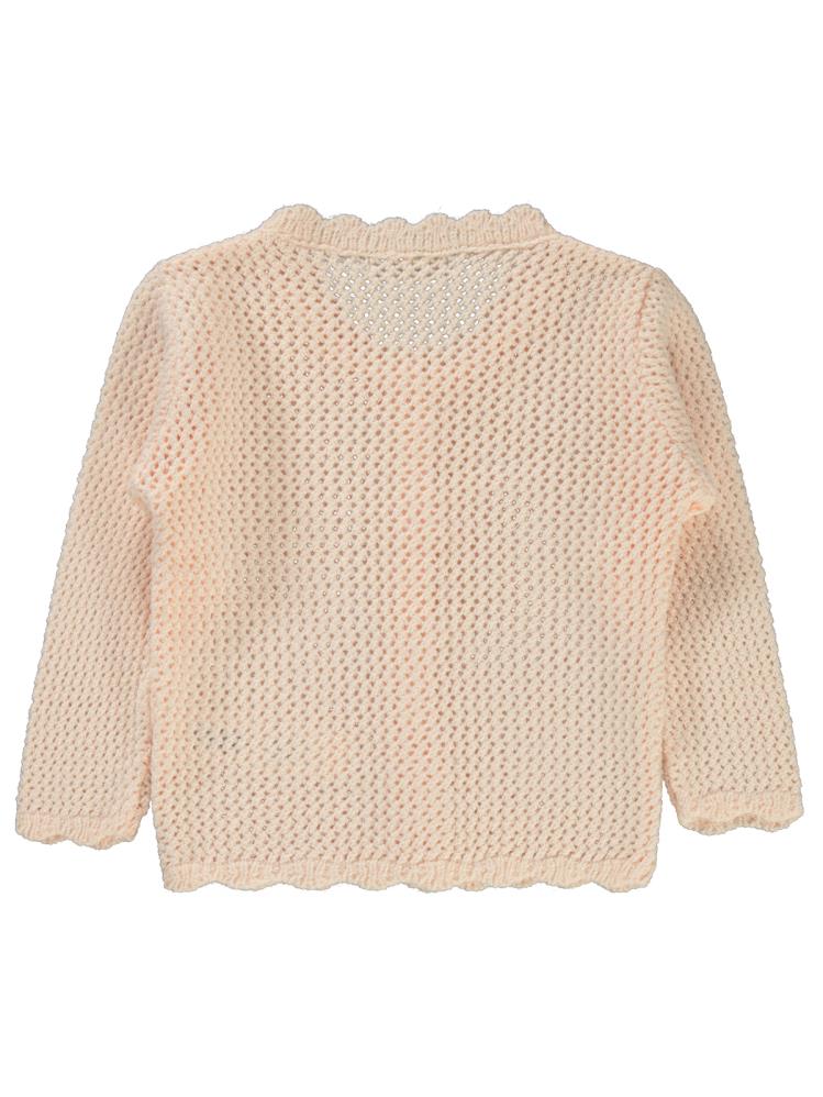 Civil Girls Acur Örgü 2-5 Yaş Hırka - Pudra