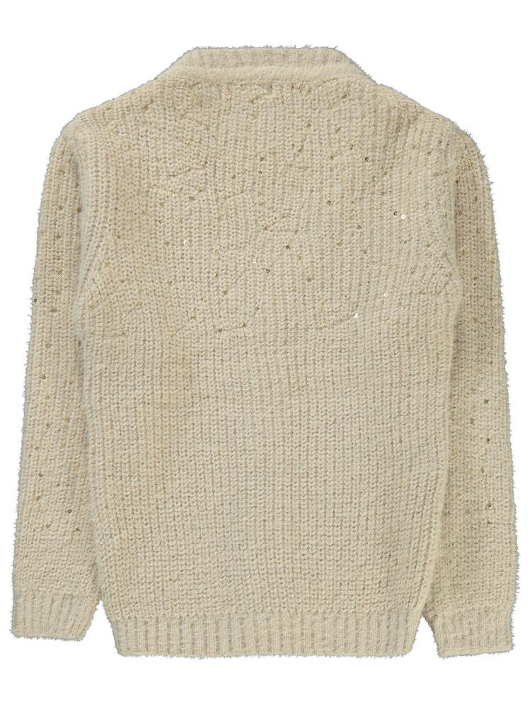 Civil Girls Pul Nakışlı 6-9 Yaş Hırka - Bej