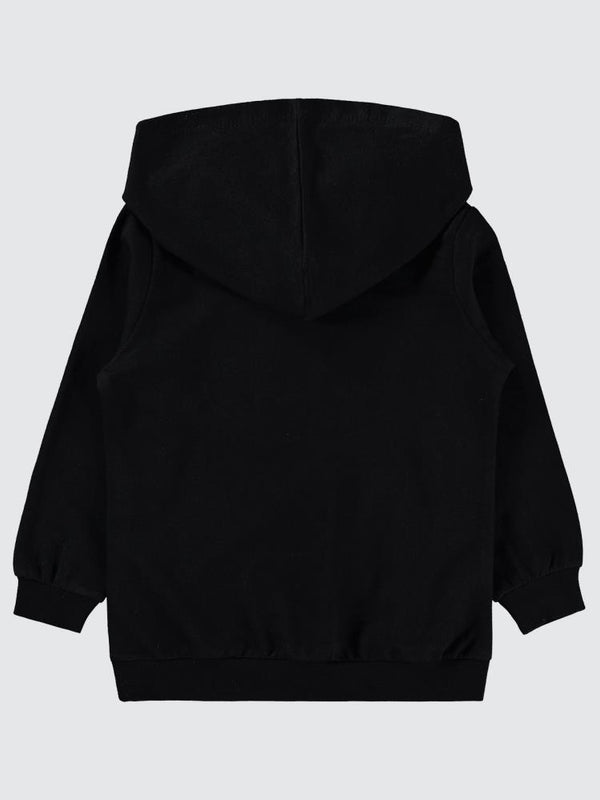 Batman Gofre Baskılı 2-5 Yaş Sweatshirt - Siyah