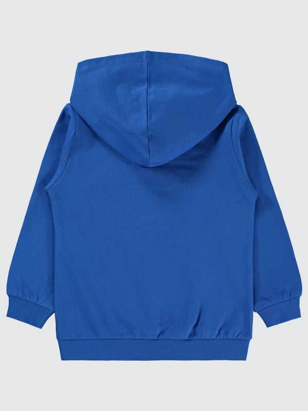 Superman Gofre Baskılı 2-5 Yaş Sweatshirt - Mavi
