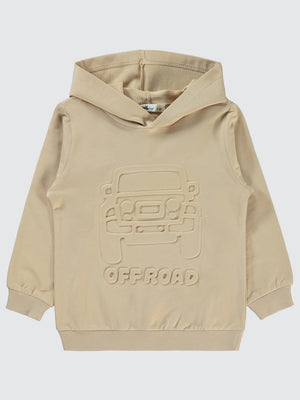 Civil Boys Off Road Gofre Baskılı 2-5 Yaş Sweatshirt - Gri