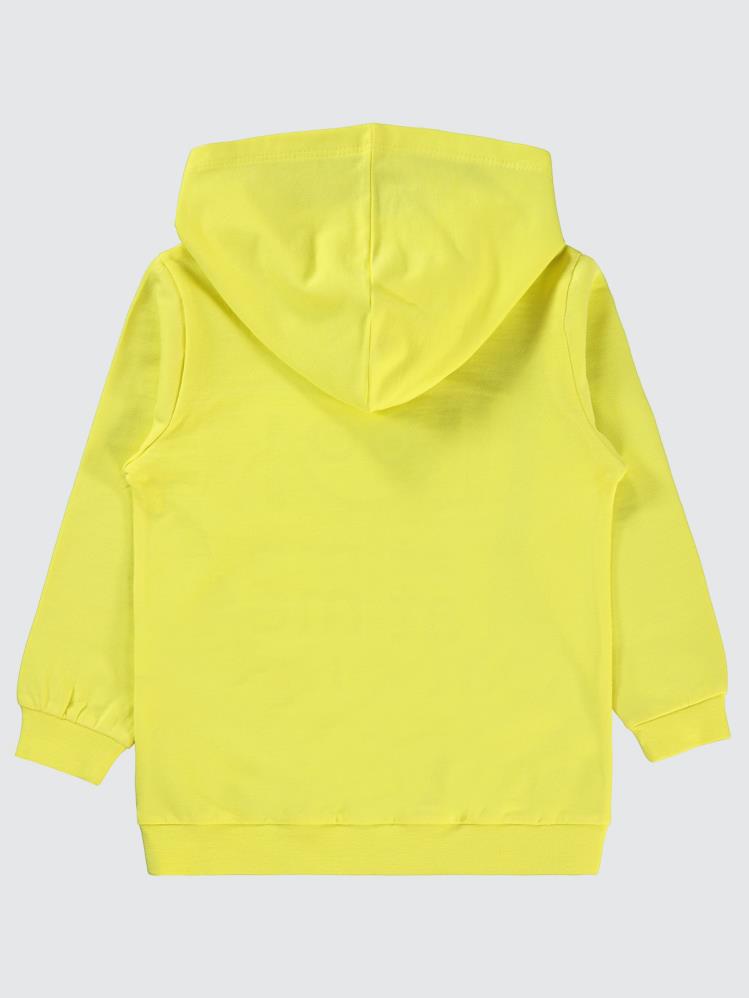 Civil Boys Look At Me Gofre Baskılı 2-5 Yaş Sweatshirt - Sarı