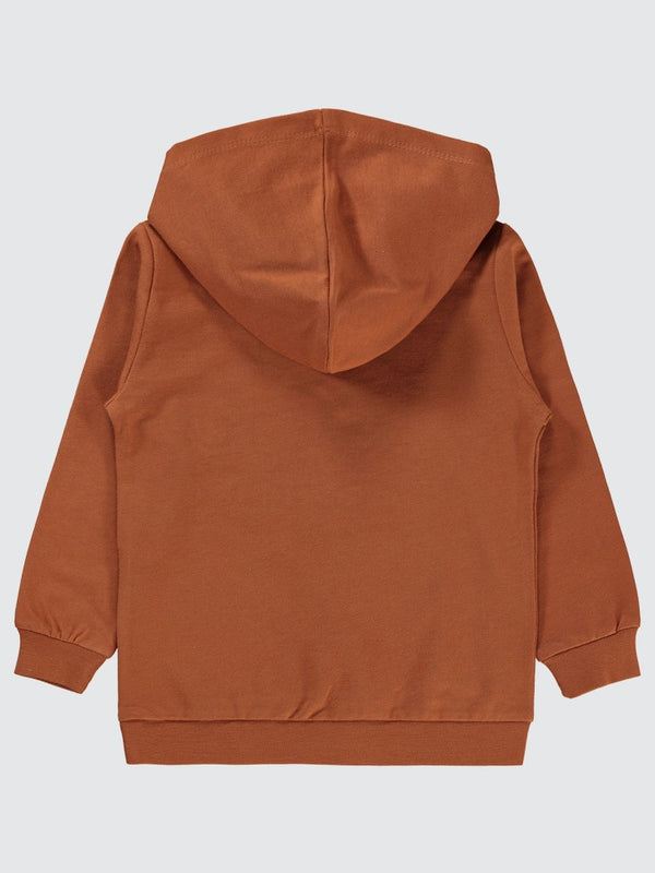 Civil Boys Dinozor Gofre Baskılı 2-5 Yaş Sweatshirt - Turuncu