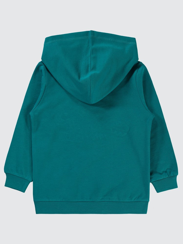 Civil Boys Dinozor Gofre Baskılı 2-5 Yaş Sweatshirt - Yeşil
