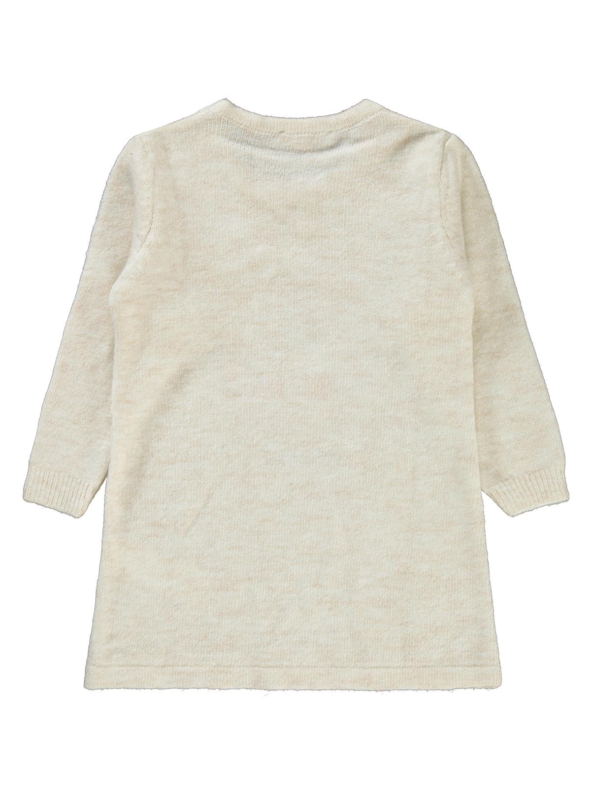 Civil Girls Unicorn Desenli 2-5 Yaş Elbise - Bej