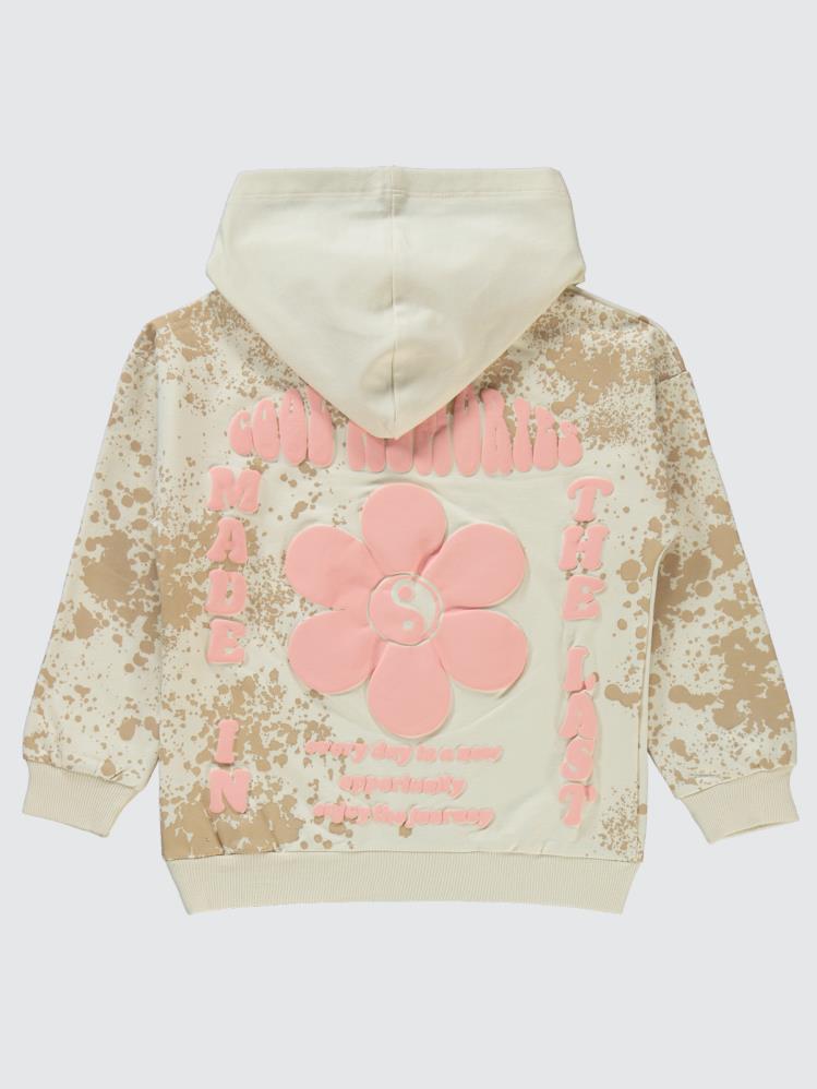 Civil Girls Have Cool Baskılı 10-13 Yaş Sweatshirt - Fil Dişi