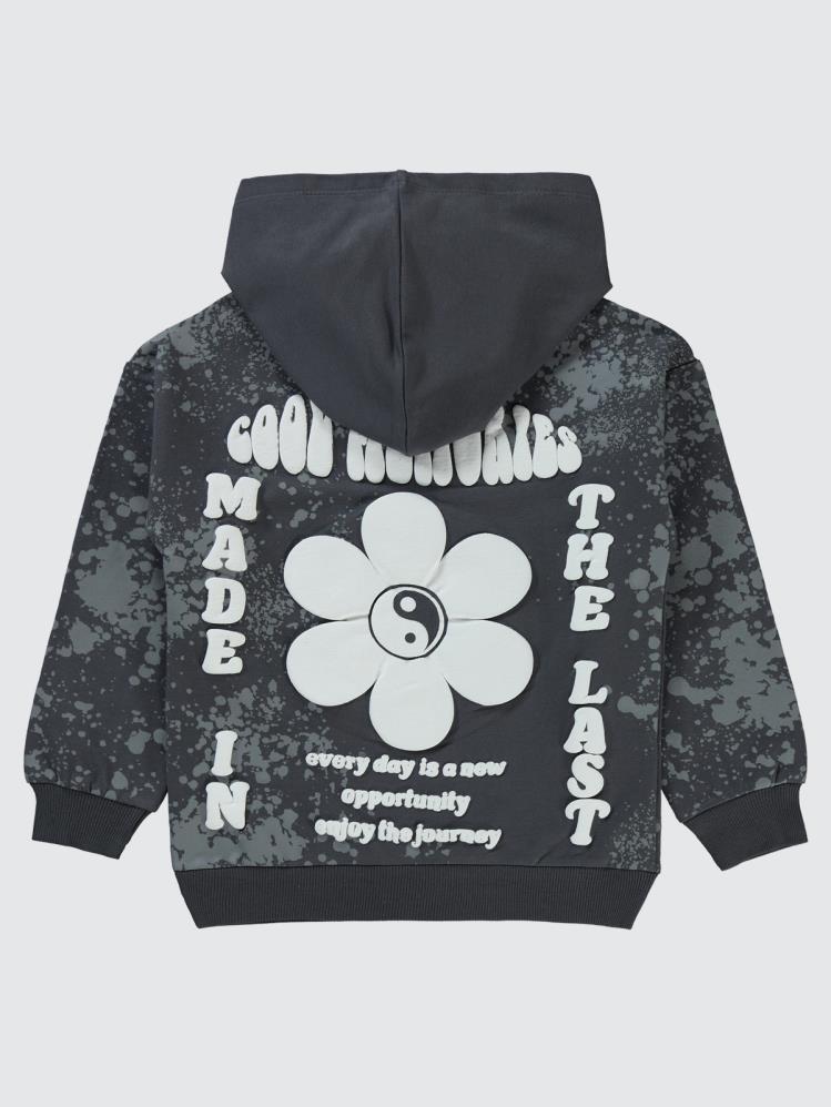 Civil Girls Have Cool Baskılı 10-13 Yaş Sweatshirt - Gri