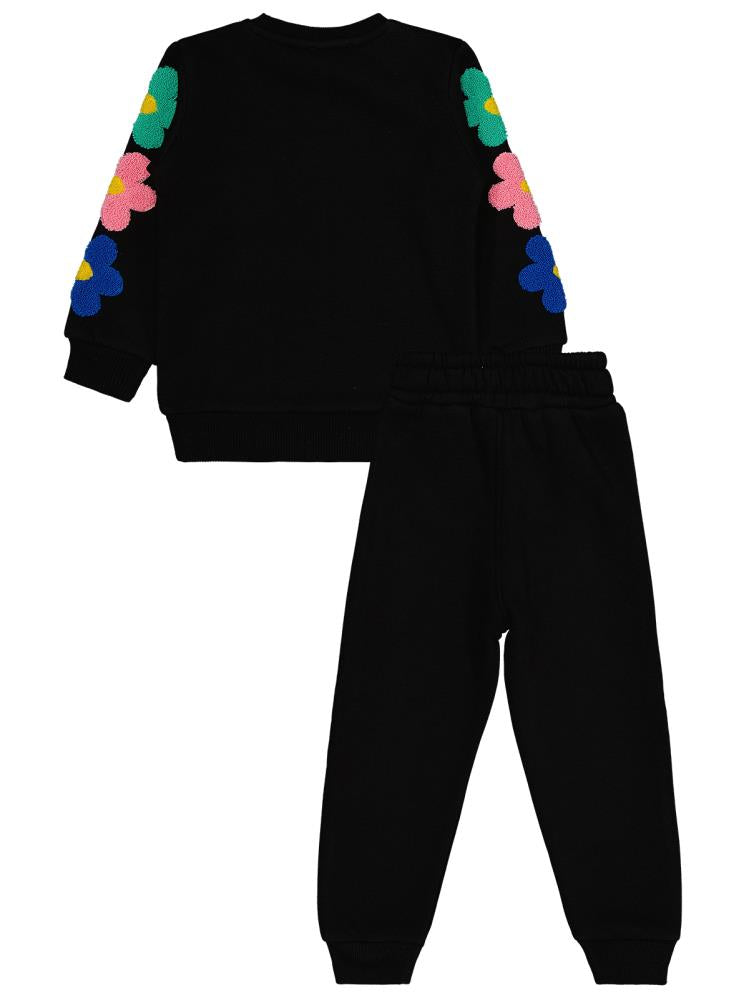 Civil Girls Papatya Süzene 2-5 Yaş Eşofman Takımı - Siyah