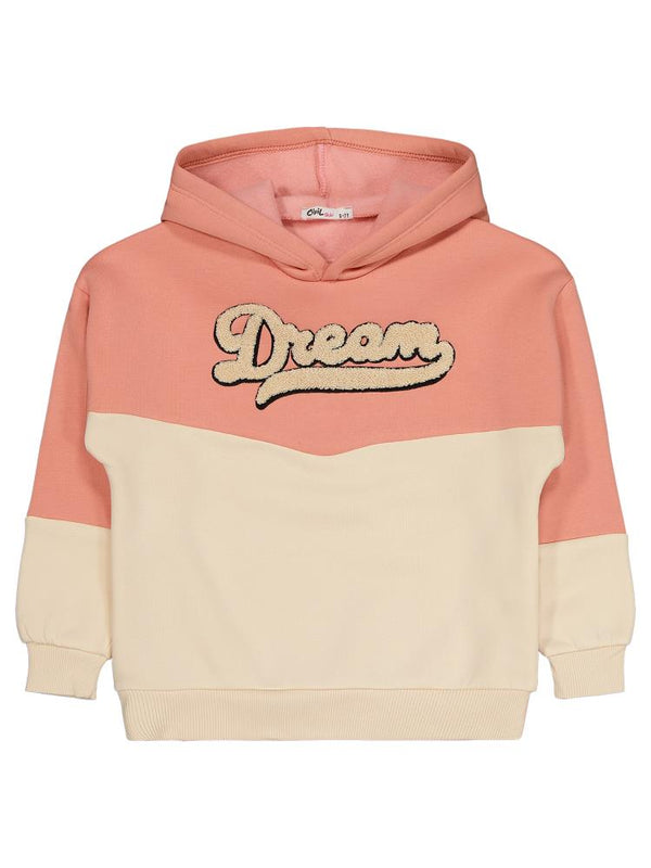 8933 Civil Girls Dream Baskılı 6-9 Yaş Eşofman Takımı - Turuncu
