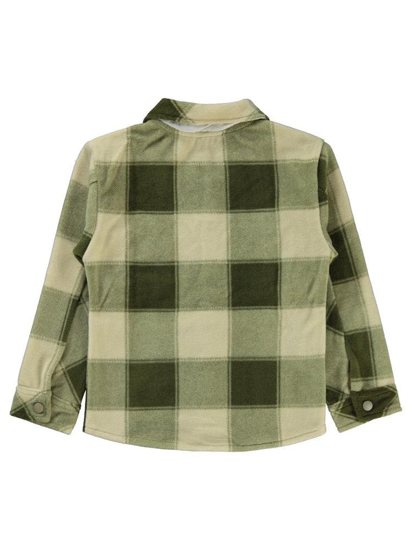 Civil Boys Ekoseli 10-13 Yaş Gömlek - Haki